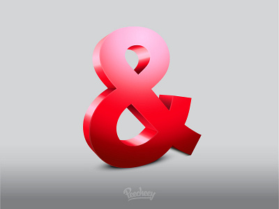 3D Ampersand Sign adobe ampersand free icon sign vector