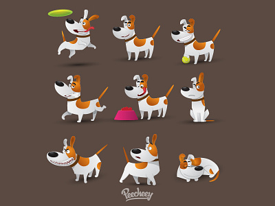 Jack Russell, the dog adobe dog free jack russell set sticker vector