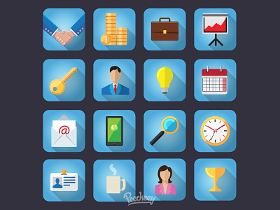 Bussines Icons business design free vector icon set vector