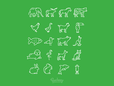 Animal Icons set animal free vector icons illustrator set vector