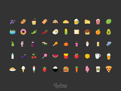 Food and beverages icons