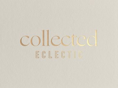 Collected Eclectic Logo branding logo typography