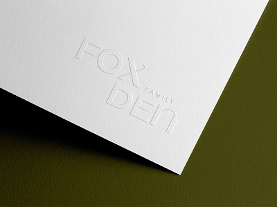 Fox Family Den Logo Design branding logo typography