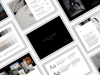 Vallure Agency Brand Style Guide branding