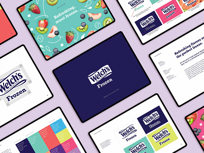 Brand Guidelines for Welch's Frozen branding graphic design