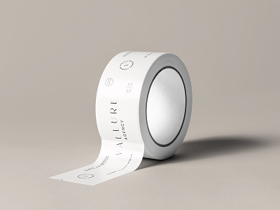 Packing Tape Design for Vallure Agency brand design branding graphic design packaging design packing tape