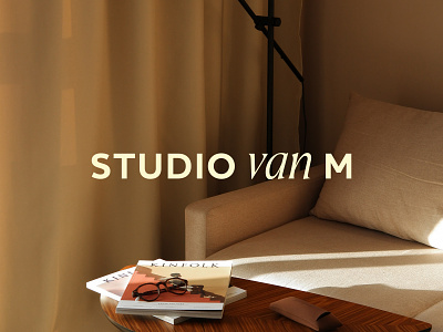 Studio van M naming and logo design agencybranding brand design branding creativestudio design graphic design logo minimalbranding studiovanm typography