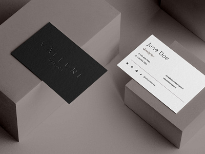 Vallure Agency Business Cards brand design branding business cards chic editorialdesign