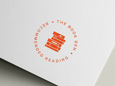 The Book Den Logo Mark book club brand extension graphic design logo design logo lockup logo mark studiovanm