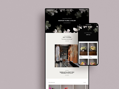 Amaranth Floral Atelier Website Design
