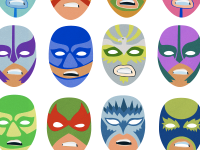 Luchador Mask Icons for the CSSOff