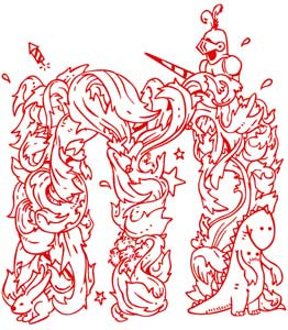 Acanthus "M" acanthus sketch