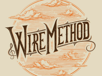 Wire Method illustration illustrator logo t shirt typography