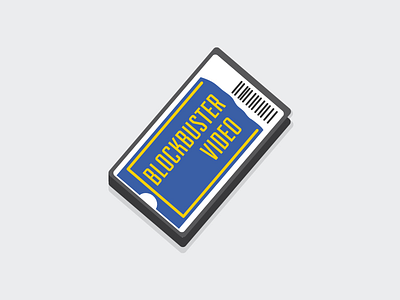 BlockBuster blockbuster icon illustration vector vhs video