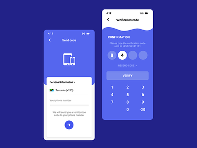 Mobile Application - Verification Code mobile redesign verification