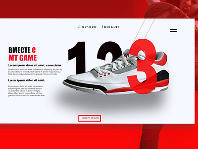 Nike Shoes website ad by Urvi Ashar on Dribbble