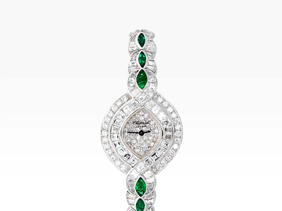 Classique White Gold Diamond & Emerald