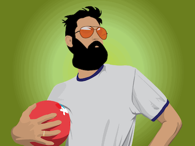 Dodgeball dodgeball illustration