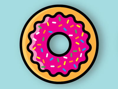 Sprinkle Donut donut illustration