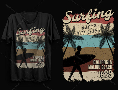 Summer T shirt design, Surfing t shirt design branding design free t shirt designs graphic design hunting t shirt illustrator t shirt design 2021 t shirt design bundle typography vector