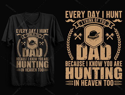 Hunting Dad T shirt design branding dad daddy design free t shirt designs graphic design hunting t shirt illustrator t shirt design t shirt design 2021 t shirt design bundle t shirt mockup typography vector