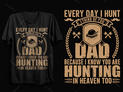 Hunting Dad T shirt design
