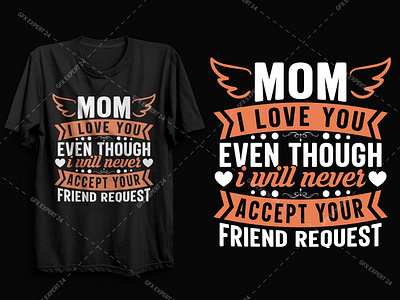 Mom and Mama T shirt design