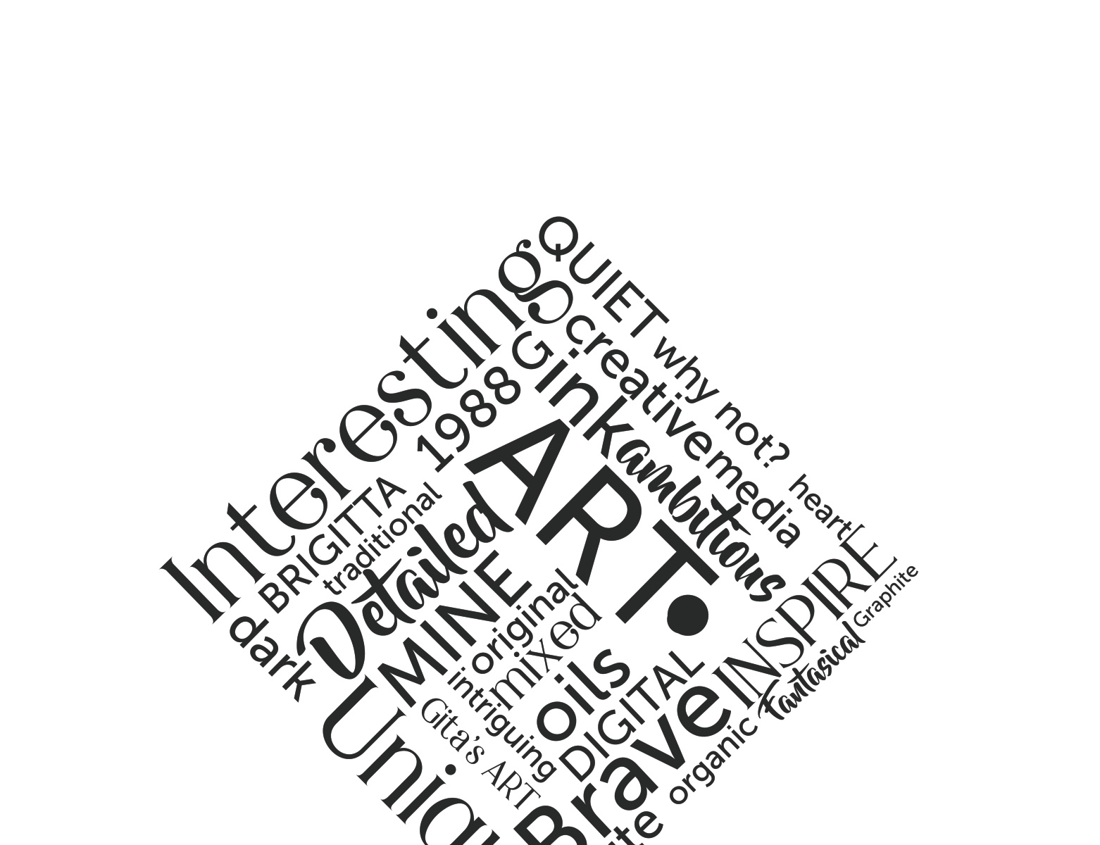 Art Piece with words by Brigitta van Besouw on Dribbble