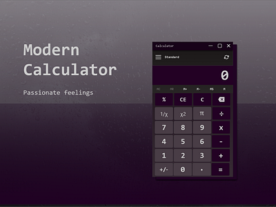 Passionate Feelings - Modern Calculator