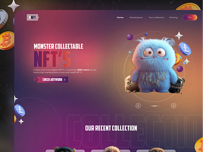 Monster NFT Landing Page 😜