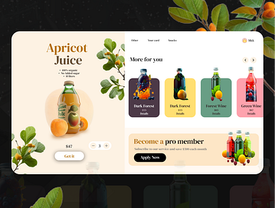Juice Company UI UX Design