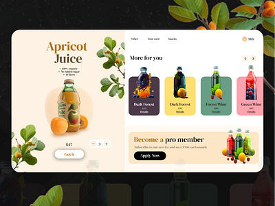 Juice Company UI UX Design