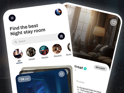 Rooms Booking App Concept graphic design motion graphics ui