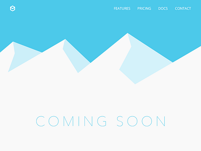 Snow Mountain flat minimal web