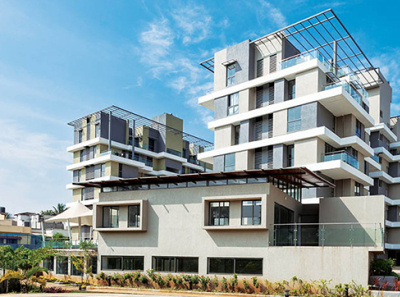 life style a residential apartment project architecture facade treatment façade kolhapur