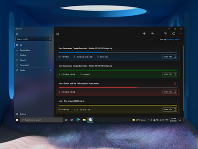 Torrent-Client (fluent design)