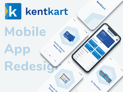 Kentkart Mobile App Redesign branding figma kentkart logo mobile app mobile app design redesign redesign concept ui