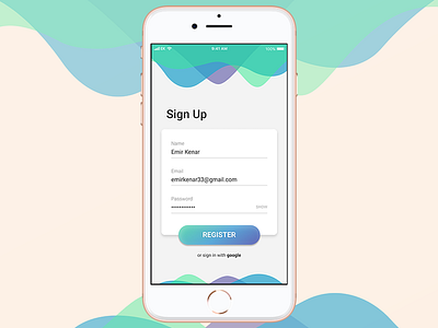 Sign Up — Daily UI Challenge #001 dailyui figma mobile signup ui