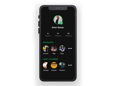 User Profile — Daily UI Challenge #006 dailyui figma spotify redesign ui user profile