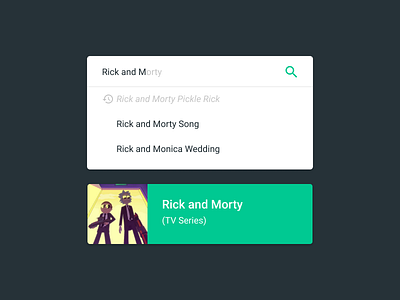 Search — Daily UI Challenge #022 dailyui figma rick and morty search ui