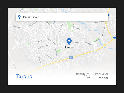 Map — Daily UI Challenge #029 dailyui figma location map tarsus ui