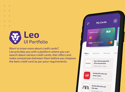 Leo(Fintech App) 3d animation branding design graphic design icon illustration illustrator logo motion graphics typography ui ux vector