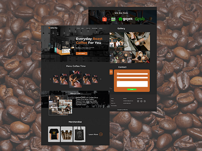 Coffe Time app branding coffeeshop design illustration landingpage mobile app mobile design mockup ui ux vector website website design