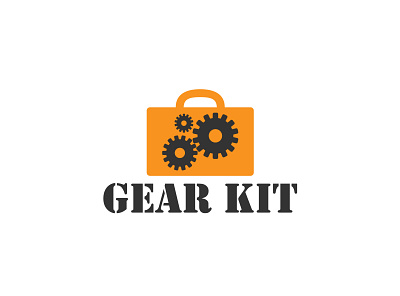 gear kit 01 branding design flat illustration illustrator logo minimal