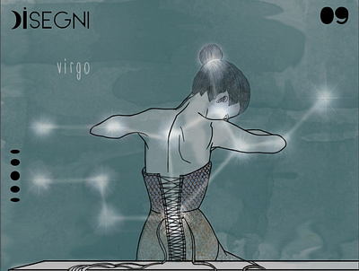 Virgo digitalart illustration virgo women zodiac