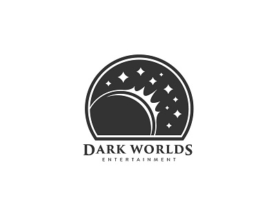 Dark Worlds branding design graphic id logo