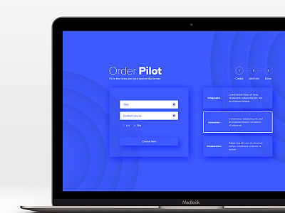 Pilot order page