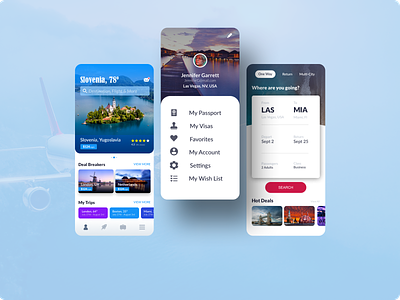 Travel Agent App airplane booking app buying plane tickets design design app mobile app mobile app design passport app plane ticket travel app traveling traveling app ui visa app worldwide worldwide traveling