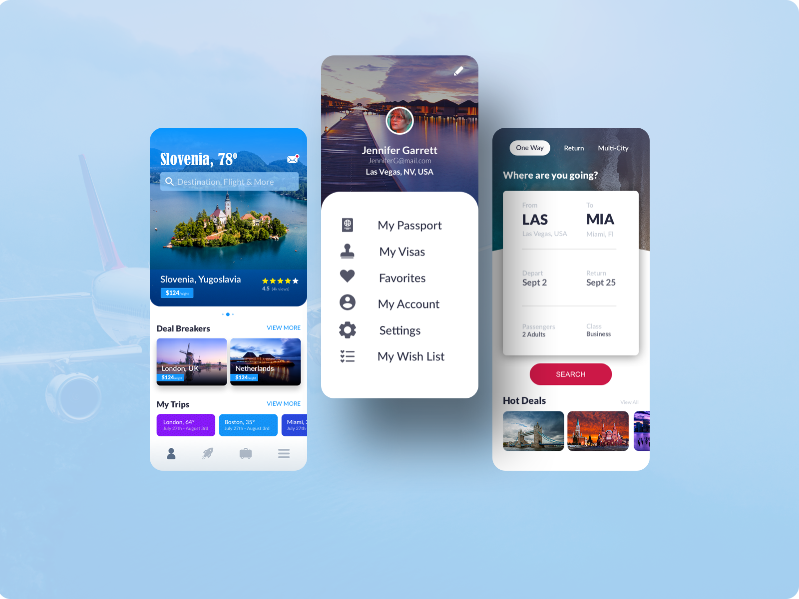 my travel agent app