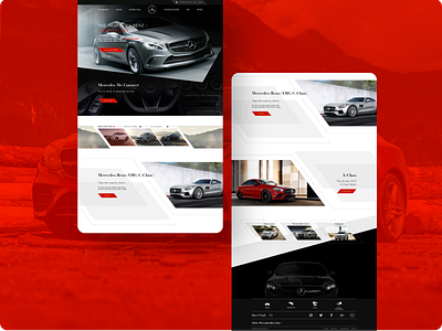 Mercedez-Benz Website & Mobile App automobiles automotive automotive design cars design design app mobile mobile app mobile concept mobile design ui website website builder website concept